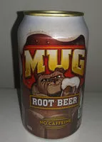 Socker och näringsämnen i Mug root beer