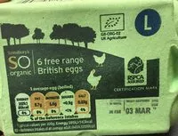 Mängden socker i Free range British eggs Large