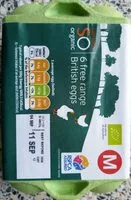 Mängden socker i 6 free range British eggs