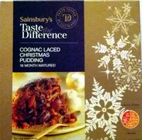 Mängden socker i Cognac Laced Christmas Pudding
