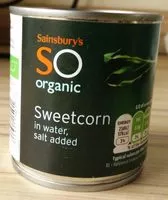 Mängden socker i Sainsbury's Organic Sweetcorn