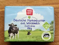 Mängden socker i Deutsche Markenbutter aus Weidemilch