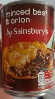 Mängden socker i Sainsbury's minced beef & onions