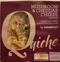 Mängden socker i Mushroom & Cheddar Cheese Quiche