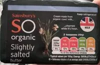 Mängden socker i Slightly salted butter