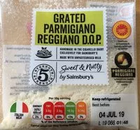 Mängden socker i Grated Parmigiano Reggiano D.O.P