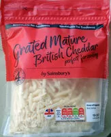 Mängden socker i Grated Mature British Cheddar