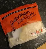 Mängden socker i Grated Mature British Cheddar