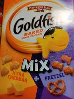Mängden socker i Goldfish Mix, Xtra Cheddar + Prezel