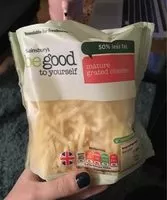 Mängden socker i Mature grated cheese