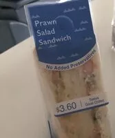 Mängden socker i Prawn salad sandwich