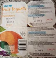 Mängden socker i Low Fat Fruit Yogurts
