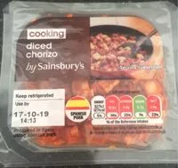 Mängden socker i Diced chorizo