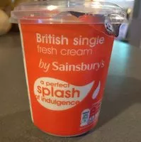 Pasteurized british single cream