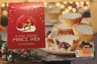 Mängden socker i 6 Iced Topped Mince Pies