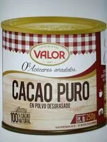 Mängden socker i Cacao puro en polvo desgrasado