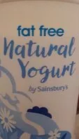 Mängden socker i fat free natural yoghurt