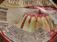 Mängden socker i Müller. grießpudding mit kirschsoße