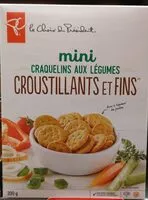 Mängden socker i Mini craquelins aux légumes