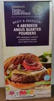 Mängden socker i 4 Aberdeen Angus Quarter Pounders