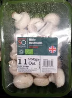 Mängden socker i White mushrooms