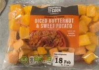 Mängden socker i Diced butternut and sweet potato