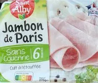 Mängden socker i Jambon de Paris sans couenne