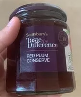 Mängden socker i Sainsbury's Taste the Difference Red Plum Conserve