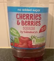 Mängden socker i Cherries & berries squash