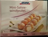 Mängden socker i Mini-Sache-windbeutel (Choux à la crème)