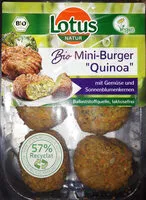 Mängden socker i Bio Mini Burger Quinoa