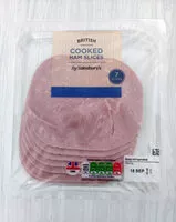 Mängden socker i Cooked ham slices