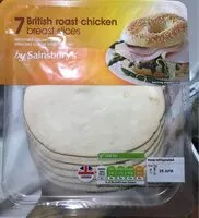 Mängden socker i 7 British Roast Chicken Breast Slices