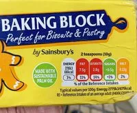 Mängden socker i Baking block