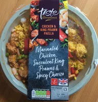 Mängden socker i chicken & king prawn paella