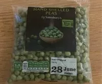 Mängden socker i Hand shelled peas