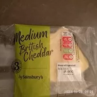 Mängden socker i medium British cheddar