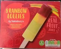 Mängden socker i 8 Rainbow Lollies