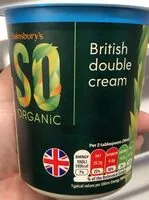 Mängden socker i British double cream