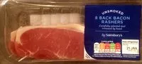 Mängden socker i unsmoked - 8 back bacon rashers