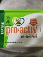 Mängden socker i Fruit d'Or pro-activ (35 % MG) Tartine