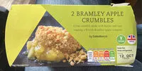 Mängden socker i Bramley apple crumbles