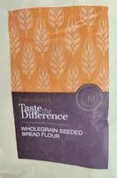 Mängden socker i Wholegrain seeded bread flour