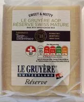 Mängden socker i Le gruyère AOP réserve swiss mature