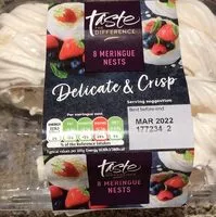 Mängden socker i Meringue nests