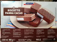 Mängden socker i Biscotti Panna Cacao