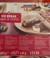Mängden socker i Ice break yogurt e mirtillo