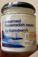 Mängden socker i Creamed horseradish sauce