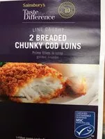 Mängden socker i Breaded chunky cod loins