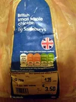 Mängden socker i British small whole chicken